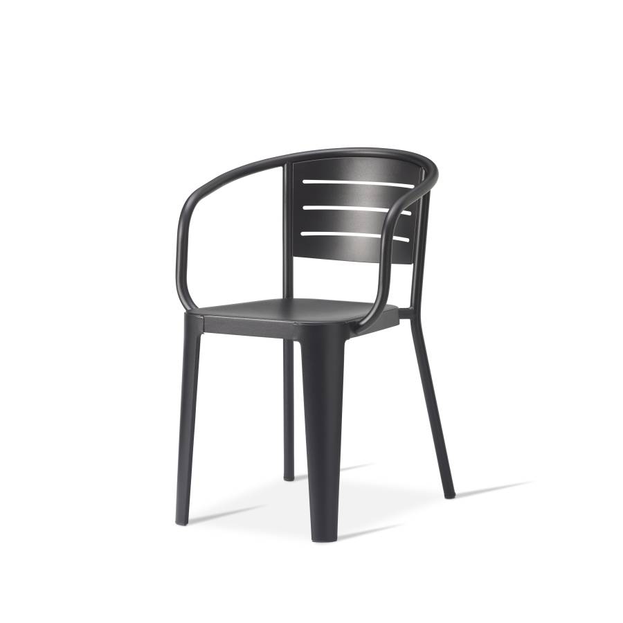 Carmen Arm Chair - Metal Black