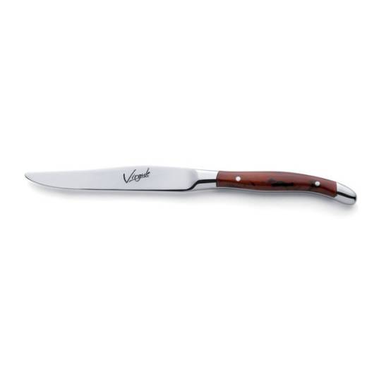 Virgule Brown Handle Steak Knife (x12)