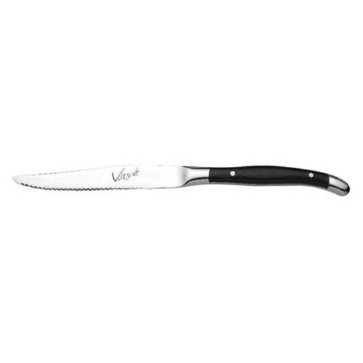 Virgule Black Handle Steak Knife (x12)