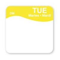 Day Label Tuesday 25x25mm (x500) $