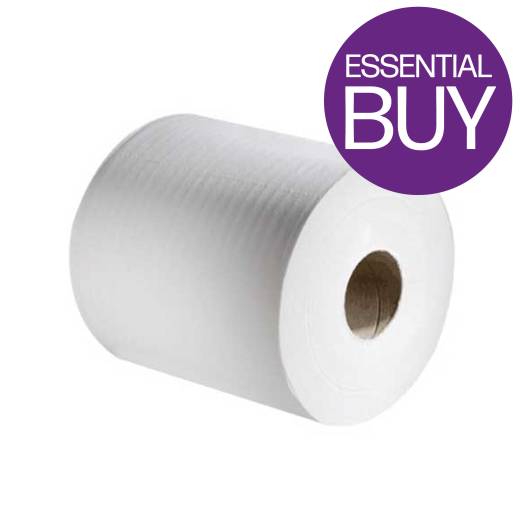 Essentials 2 Ply White Toilet Roll 320 Sheet CHSA (x36)