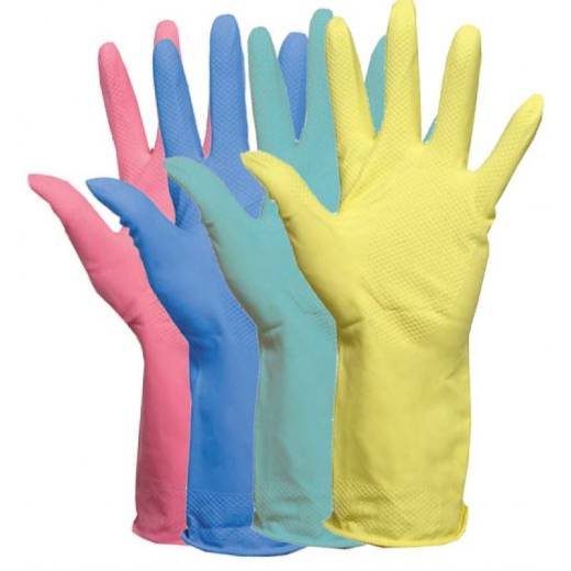Household Glove Blue Large