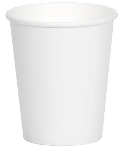 White Single Wall Hot Cup 8oz (x1000)