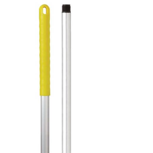 Aluminium Hygiene Handle T1 Screw Thread 125cm Yellow