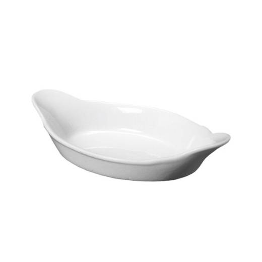 Oval Eared Dish 28cm White (x4)