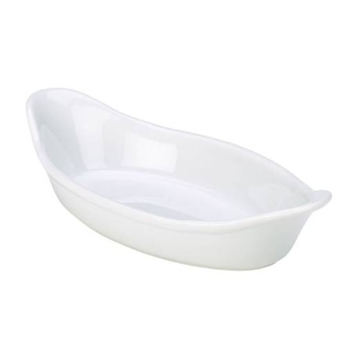 Royal Genware Oval Eared Dish 16.5cm White (x6)