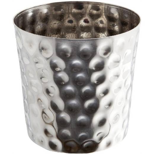 Stainless Steel Hammered Serving Cup 8.5x8.3cm (x12)