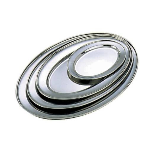 Stainless Steel Oval Flat 9in