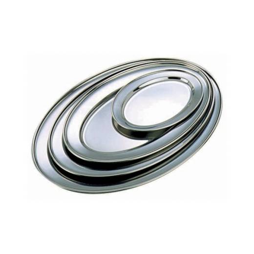 Stainless Steel Oval Flat 8in