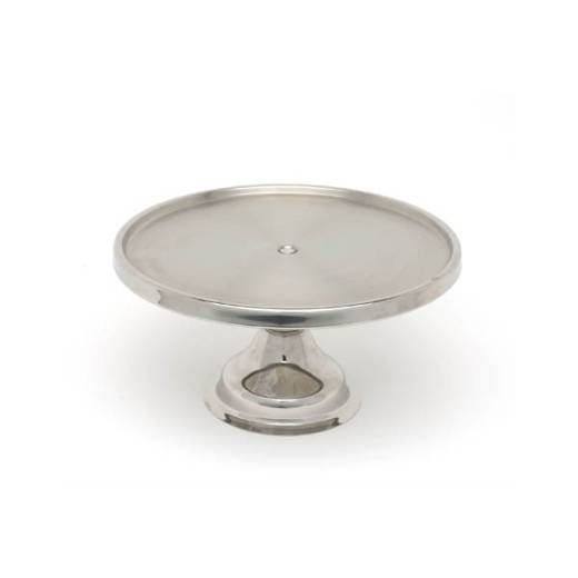 Genware Stainless Steel Cake Stand 13x5in