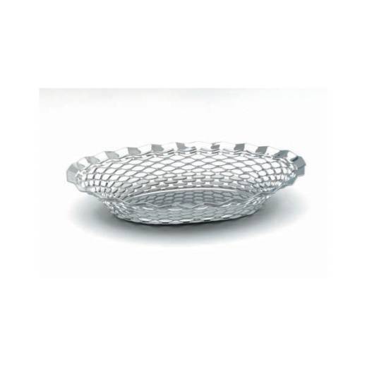 Stainless Steel Oval Basket 24x17.5cm