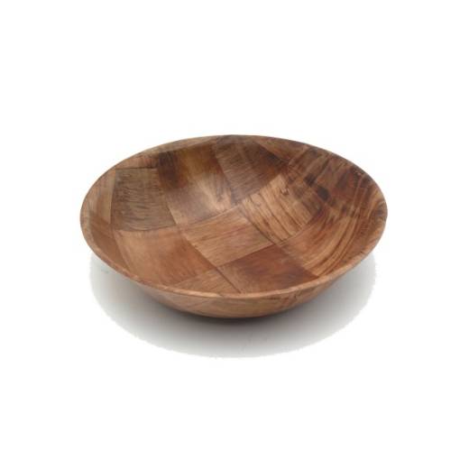 Woven Wood Bowl 25cm/10in (x12)