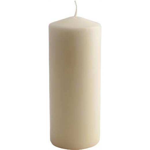 Pillar Candle 20x8cm Ivory (x6)