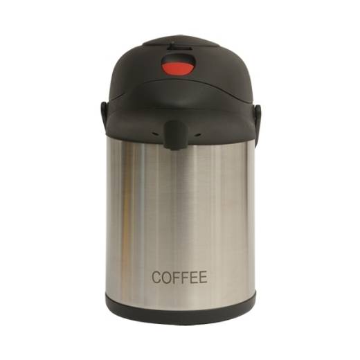 Stainless Steel Unbreakable Vacuum Pump Pot 2.5L Coffee