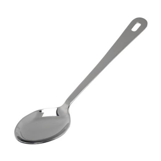 Stainless Steel Serving Spoon 14in with Hanging Hole