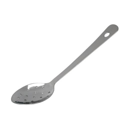 Stainless Steel Perforated Spoon 10in with Hanging Hole