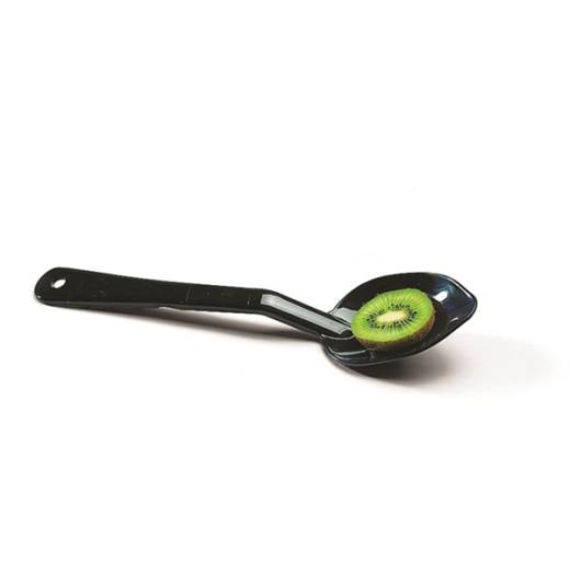 Solid Spoon 11in  Black Polycarbonate