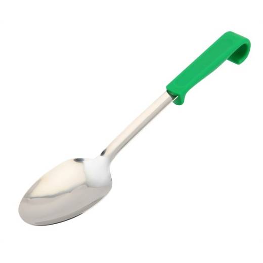 Genware Spoon Plain Plastic Handle Green