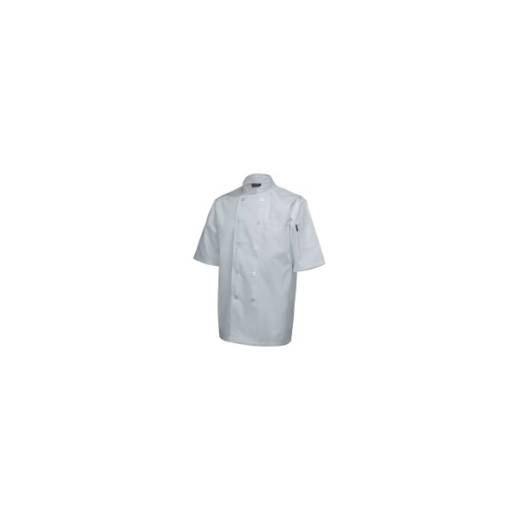 Chef Standard Jacket Short Sleeve White Small