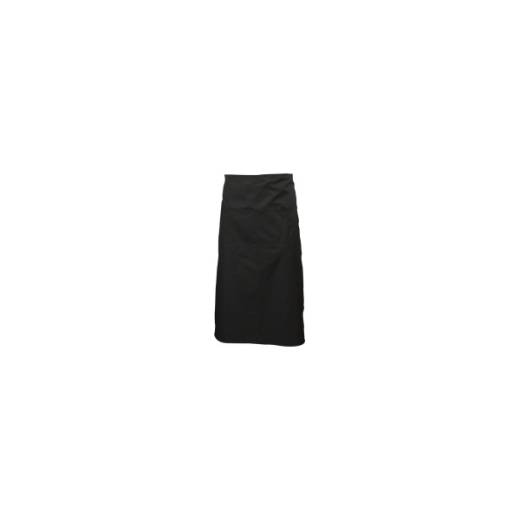Waist Apron with Split Pocket 70cm long - Black