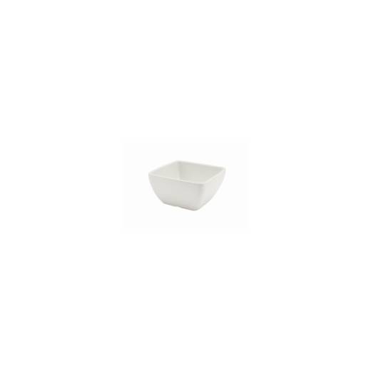 Melamine Curved Square Buffet Bowl 10.5cm White