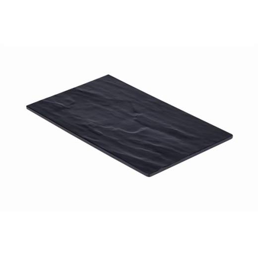 Slate Effect Melamine Platter GN 1/4 Size 26.5x16cm