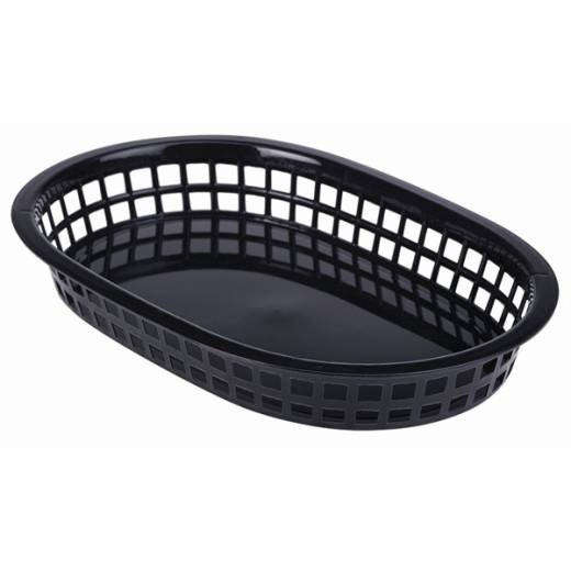 Fast Food Basket Black 27.5x17.5cm (x6)