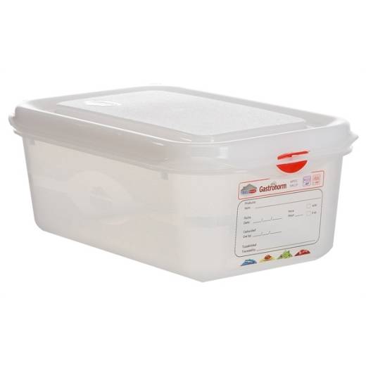 GN Storage Container 1/4 100mm Deep 2.8L (x6)