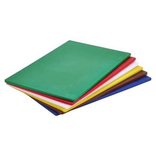 Polyethylene Cutting Board 18x12x0.5in Blue