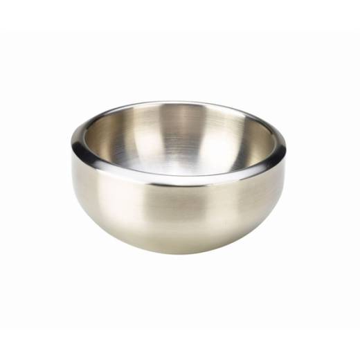 Stainless Steel Double Walled Dual Angle Bowl 16cm