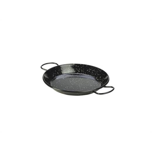 Black Enamel Paella Pan 20cm (x6)