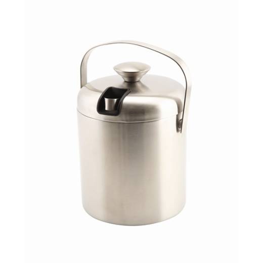 Genware Insulated Stainless Steel Ice Bucket & Tongs 1.2L