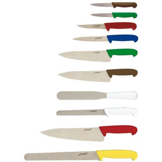 10 Piece Piece Colour Coded Knife Set + Case