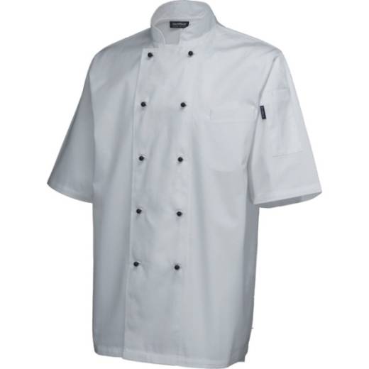 Chef Superior Jacket Short Sleeve White XS
