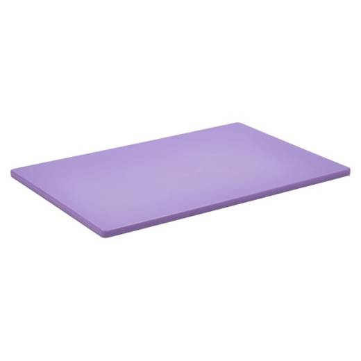 Polyethylene Cutting Board 18x12x0.5in Purple