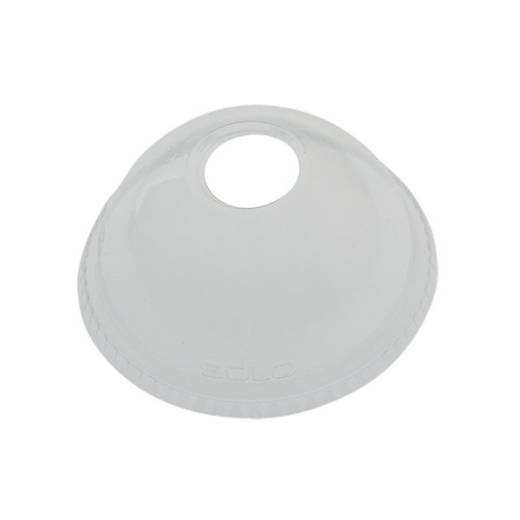 Clear Dome Lid with Hole 16oz (x1000)