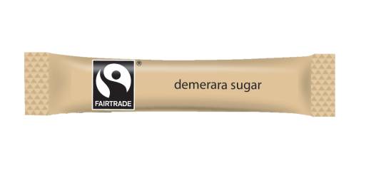 Sugar Sticks Brown Fairtrade (x1000)