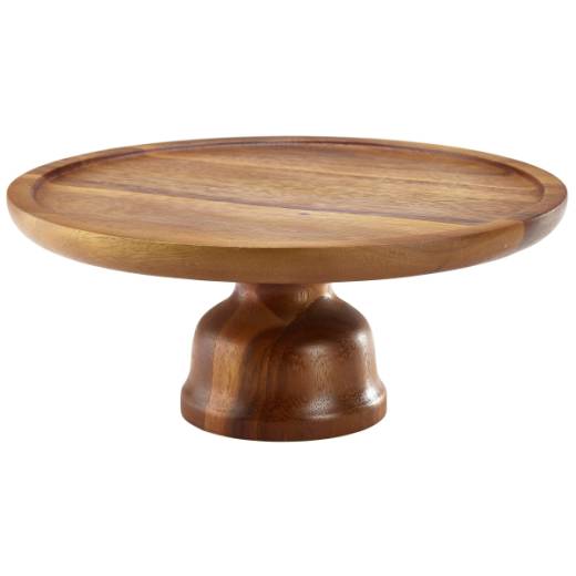 Acacia Wood Cake Stand 33cm/13in