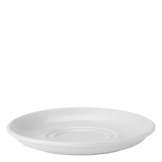 Pure White Double Well Saucer 6in/15cm (x24)
