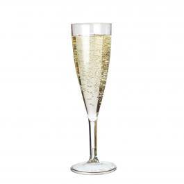 Clarity Polycarbonate Champagne Flute CE Marked 15cl/5.2oz - 125ml Line (x12)