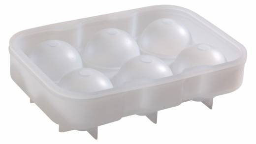 Silicone Ice Ball Mould 6 Cavity (Clear)