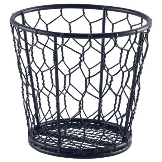 Black Wire Basket 12cm (x6)
