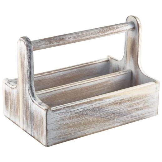 Table Caddy White Wood