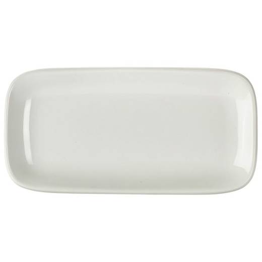 Royal Genware Rectangular Rounded Edge Plate 25 x 13cm (x6)