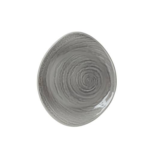 Grey Plate 25cm  (x12)