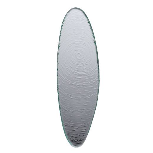 Clear Oval Platter 40cm (x6)