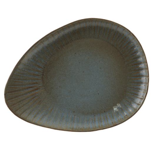 Fern Reactive Oval Plate 34cm (x4)