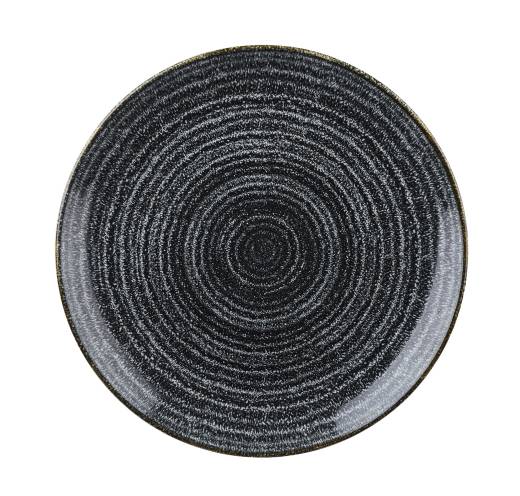 Studio Prints Charcoal Black Coupe Plate 28.8cm (x12)