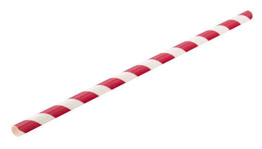 Paper Red Stripe Straw 20cm (x6000)