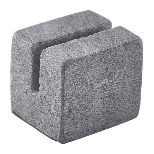 Mini Cube Sign Holder Grey Marble 3 x 2.5 x 2.5cm